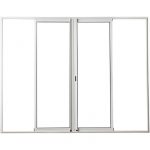 baie vitrée alu à Galandages 2 vantaux