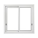 Fenêtre alu coulissante à deux vantaux