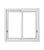 Fenêtre alu coulissante à deux vantaux