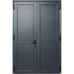 Portes pleines alu 2 battants